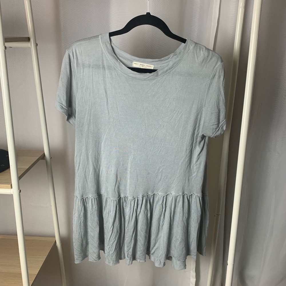 SOLD Urban outfitters loose peplum top